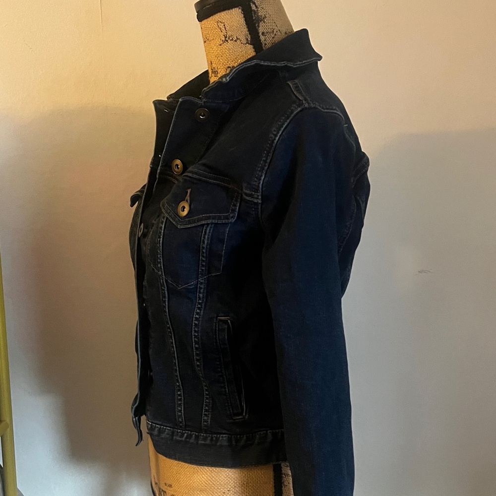 Daily Ritual Dark Blue Jean Jacket - Picture 2 of 7